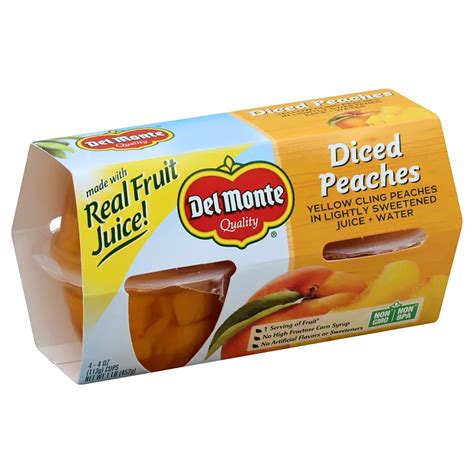 How many protein are in peach juice pack diced drained 2 tbsp - calories, carbs, nutrition