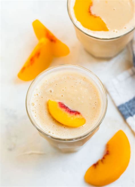 How many protein are in peach yogurt smoothie - calories, carbs, nutrition