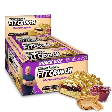 How many protein are in peanut butter and jelly bar - calories, carbs, nutrition