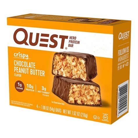 How many protein are in peanut butter crispy bar - calories, carbs, nutrition