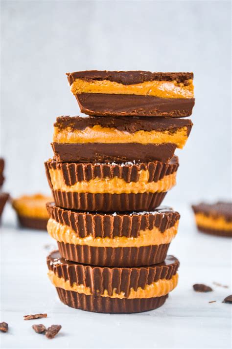 How many protein are in peanut butter cups - unjunked - calories, carbs, nutrition