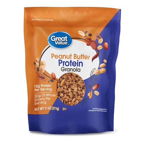 How many protein are in peanut butter granola - calories, carbs, nutrition