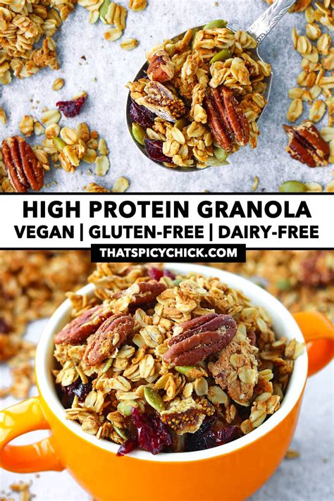 How many protein are in pecan granola - calories, carbs, nutrition