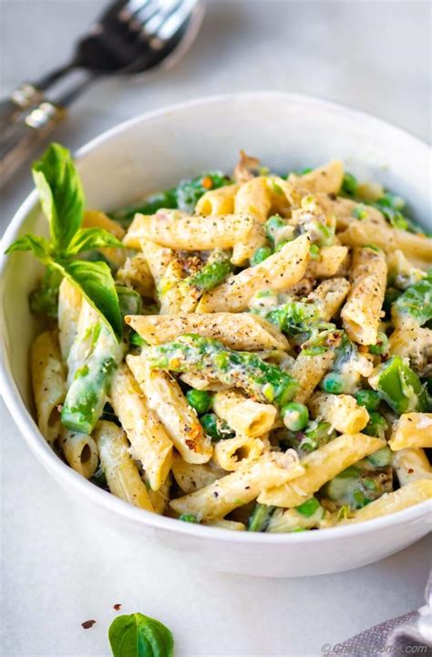 How many protein are in penne pasta with asparagus & fontina - calories, carbs, nutrition