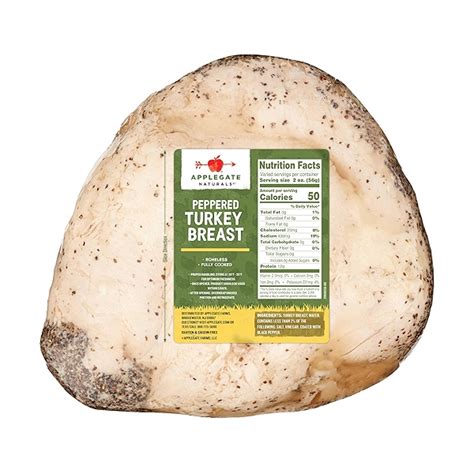 How many protein are in peppered turkey breast - calories, carbs, nutrition