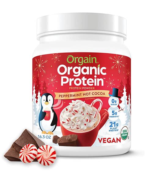 How many protein are in peppermint hot chocolate - calories, carbs, nutrition