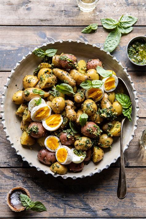 How many protein are in pesto potato salad - calories, carbs, nutrition