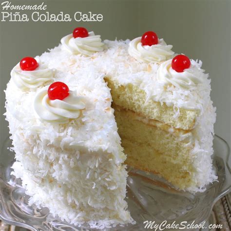 How many protein are in pina colada cake - calories, carbs, nutrition