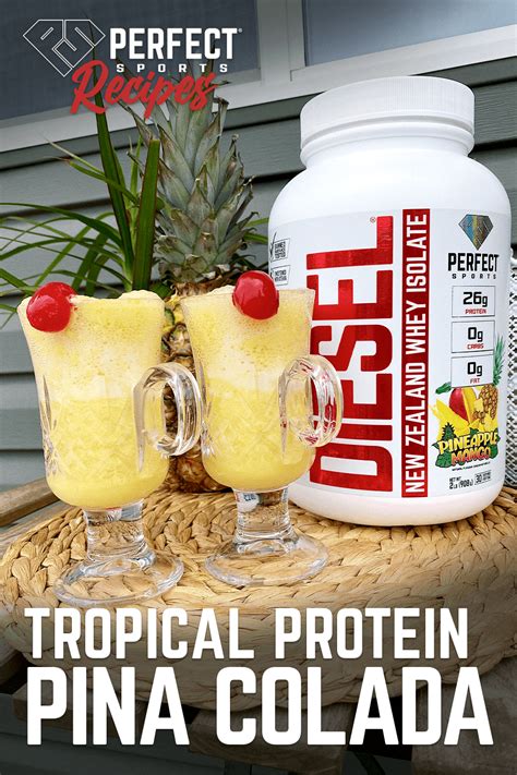 How many protein are in pina colada drink mix - calories, carbs, nutrition