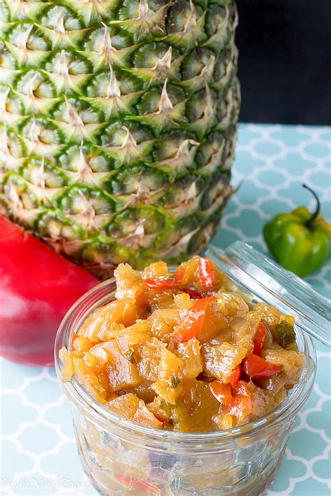 How many protein are in pineapple chutney, fresh - calories, carbs, nutrition