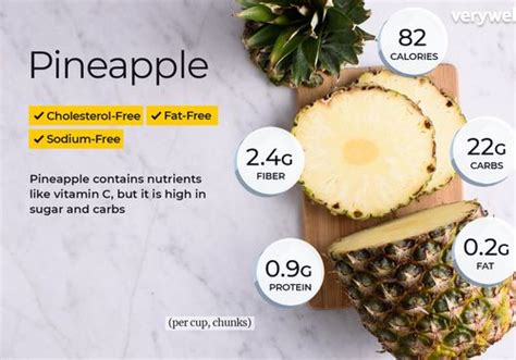 How many protein are in pineapple-sm - calories, carbs, nutrition