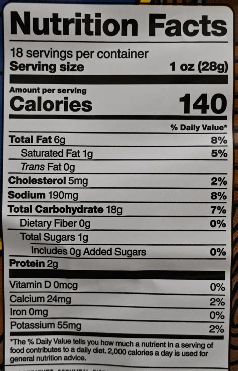 How many protein are in pirates booty - calories, carbs, nutrition