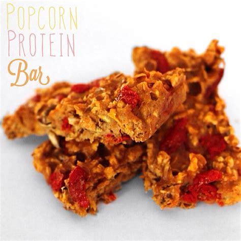 How many protein are in popcorn bar - calories, carbs, nutrition