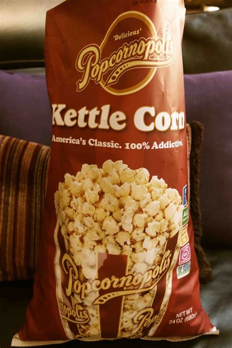 How many protein are in popcornopolis kettle corn - calories, carbs, nutrition