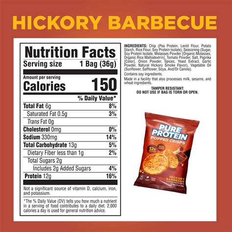 How many protein are in popped barbeque potato crisps - calories, carbs, nutrition