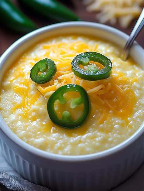 How many protein are in pork braised jalapeno cheese grits - calories, carbs, nutrition