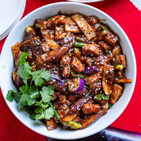 How many protein are in pork loin roasted szechuan stir fry - calories, carbs, nutrition