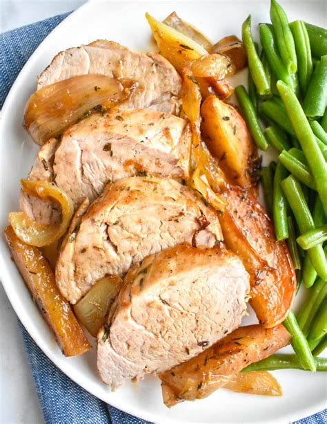 How many protein are in pork tenderloin roasted w/ apples (bostwick) - calories, carbs, nutrition