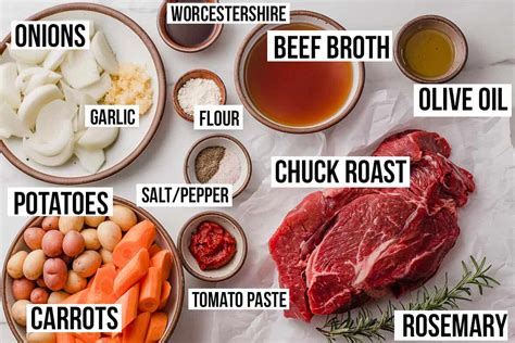 How many protein are in pot roast - calories, carbs, nutrition