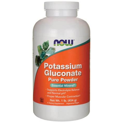 How many protein are in potassium gluconate - calories, carbs, nutrition