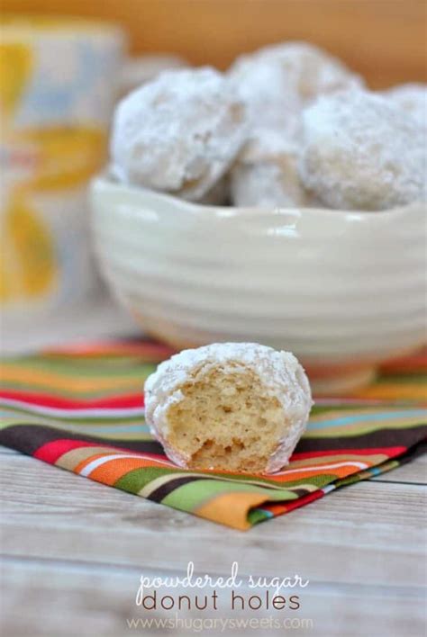 How many protein are in powdered sugar donut bites - calories, carbs, nutrition