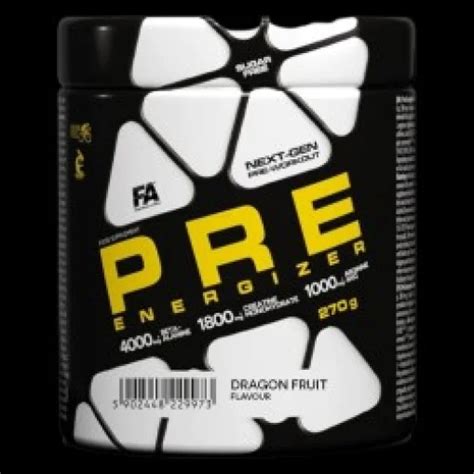 How many protein are in pre-workout energizer - calories, carbs, nutrition
