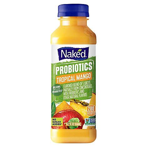 How many protein are in probiotic machine tropical mango - calories, carbs, nutrition