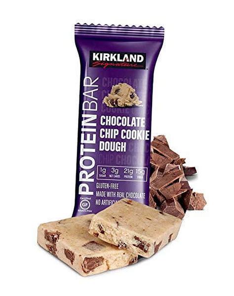 How many protein are in protein bar, choc. chip cookie dough - calories, carbs, nutrition