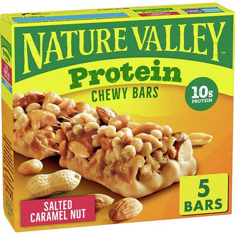 How many protein are in protein chewy bar, salted caramel nut - calories, carbs, nutrition