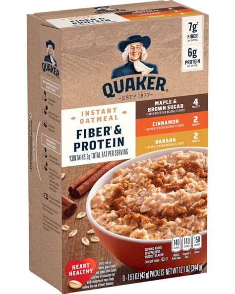 How many protein are in protein instant oatmeal - calories, carbs, nutrition