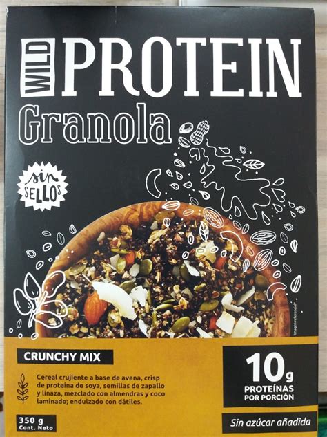How many protein are in protein sweetened granola cereal - calories, carbs, nutrition