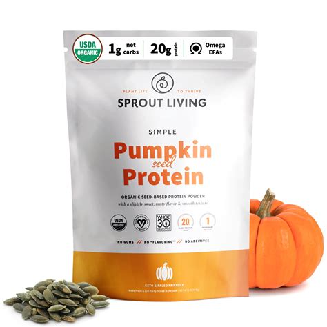 How many protein are in pumpkin seed protein powder - calories, carbs, nutrition