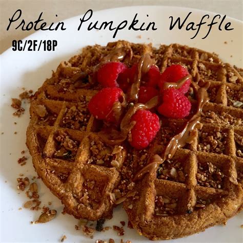 How many protein are in pumpkin waffles - calories, carbs, nutrition