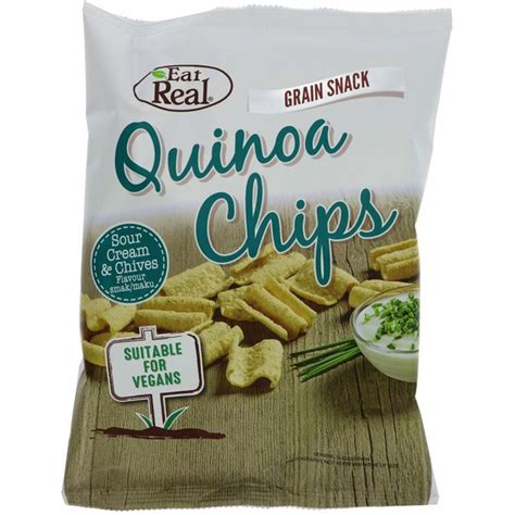 How many protein are in quinoa chips sour cream and chives - calories, carbs, nutrition