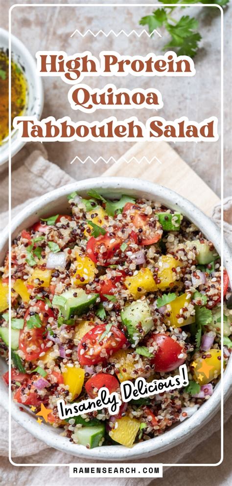 How many protein are in quinoa tabbouleh salad grab and go - calories, carbs, nutrition