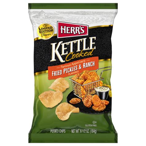 How many protein are in ranch kettle chips - calories, carbs, nutrition