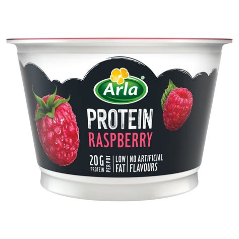 How many protein are in raspberry yoghurt pot 9oz - calories, carbs, nutrition