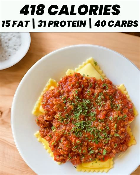 How many protein are in ravioli, cheese (bostwick) - calories, carbs, nutrition