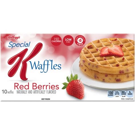 How many protein are in red berries waffles - calories, carbs, nutrition