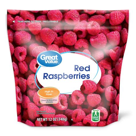 How many protein are in red raspberries (frozen) - calories, carbs, nutrition