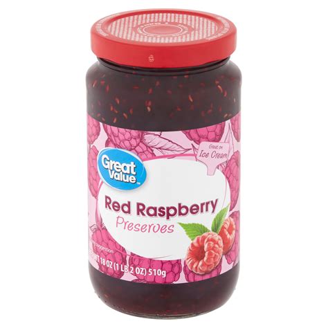 How many protein are in red raspberry preserves (74413.0) - calories, carbs, nutrition