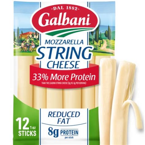 How many protein are in reduced fat - string cheese - calories, carbs, nutrition