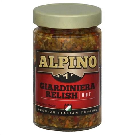 How many protein are in relish giardiniera conv drained 1 oz - calories, carbs, nutrition