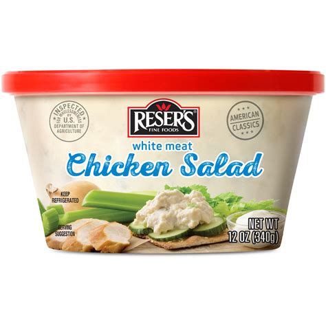 How many protein are in reser's white meat chicken salad - calories, carbs, nutrition