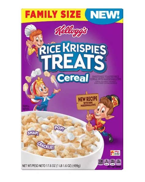 How many protein are in rice krispies treats cereal - calories, carbs, nutrition