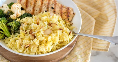 How many protein are in rice pilaf with almonds and saffron - calories, carbs, nutrition