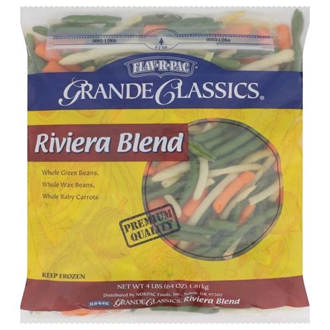 How many protein are in riviera vegetable blend - calories, carbs, nutrition