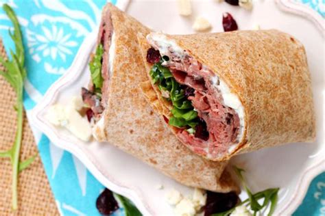 How many protein are in roast beef and blue cheese wrap - calories, carbs, nutrition