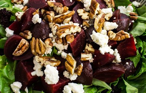 How many protein are in roasted beet and feta greek salad - calories, carbs, nutrition