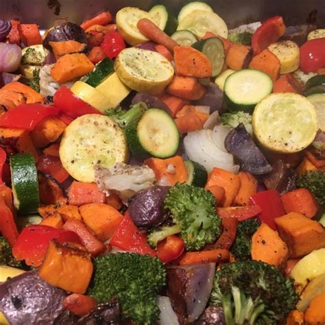 How many protein are in roasted fresh vegetable medley-occ - calories, carbs, nutrition